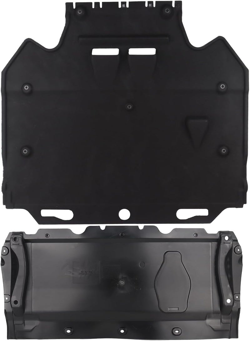 MISIOEK Radiator Support Cover Splash Guards w/Clips Compatible with 2011-2018 Audi A6 A7,Replace 4G0863821B - Image 2